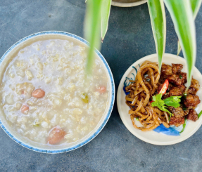 Cháo hạt - đồ kho